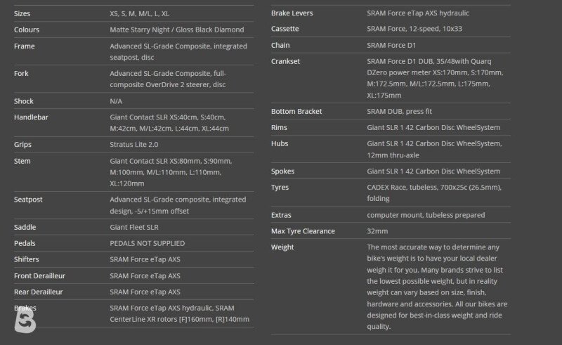 Giant tcr advanced sl 1 2022