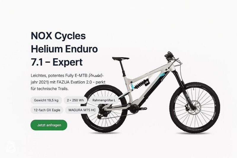 Nox Cycles Nox Helium 7.1 Enduro Expert 2021