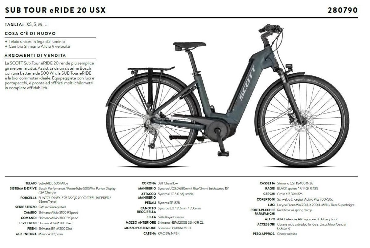 Scott Sub Tour eRIDE 20 Unisex 2021