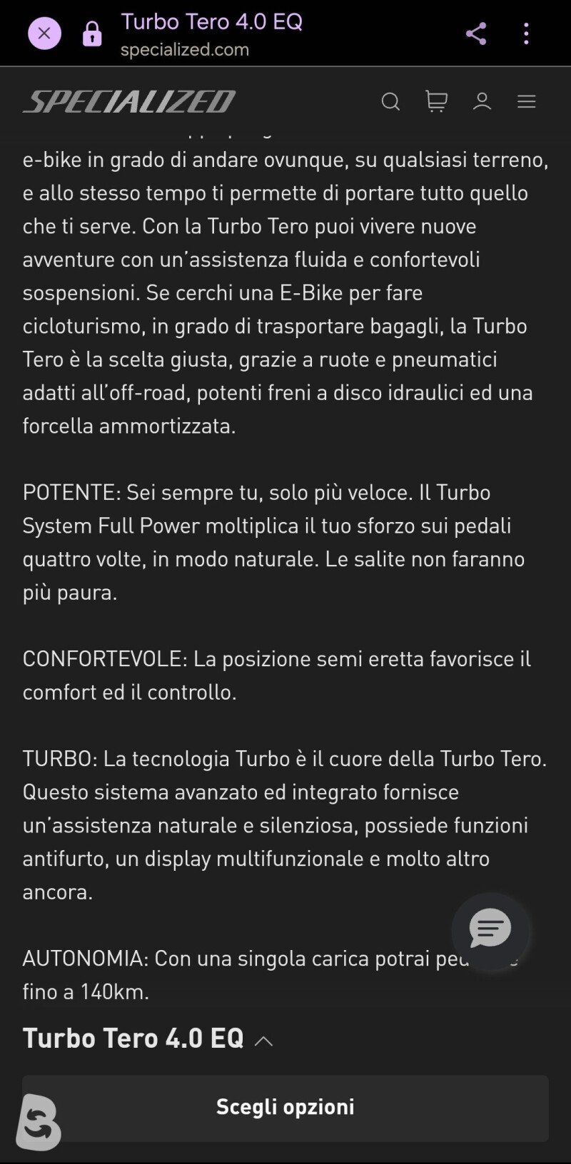 Specialized Turbo Tero 4.0 EQ 2026