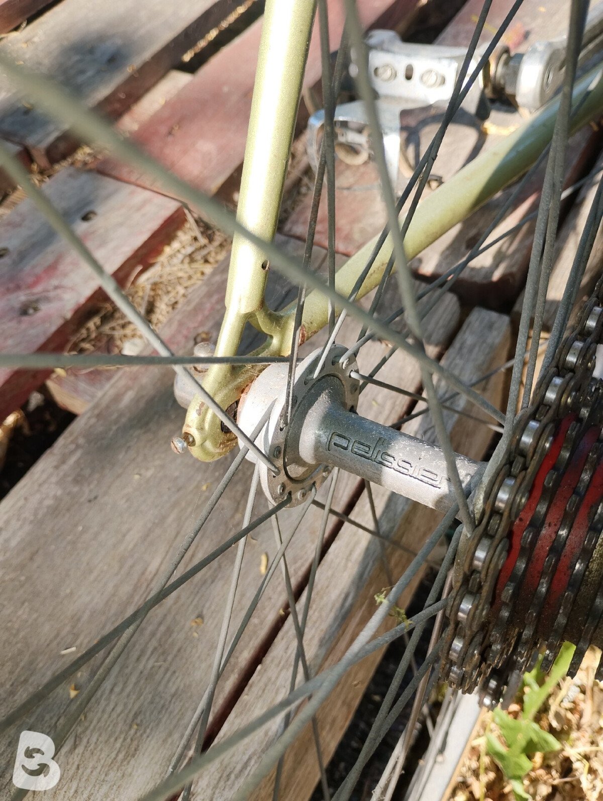 Motobecane 1978 C5 Columbus Frame, Huret Titanium Groupset