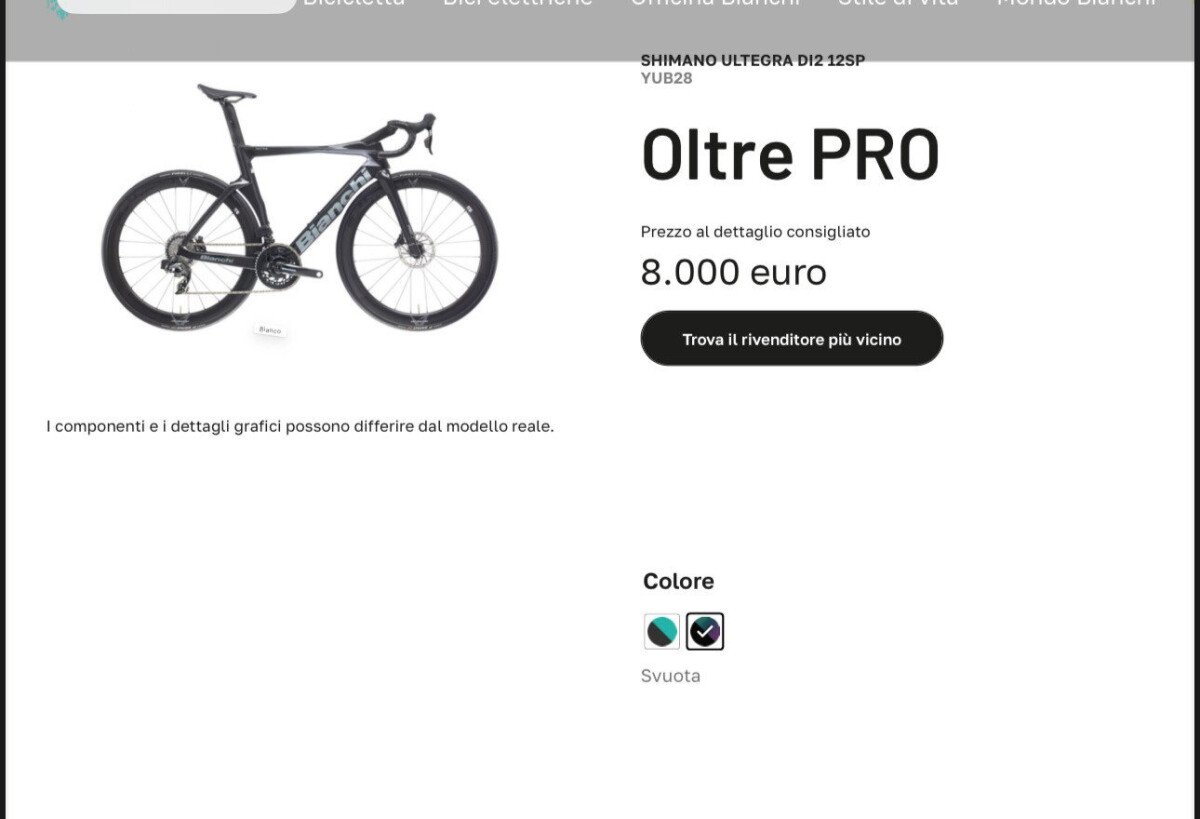 Bianchi Oltre PRO Ultegra Di2 2026