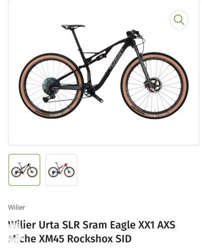 Wilier Urta SLR SRAM XX SL EAGLE AXS 1X12 2023