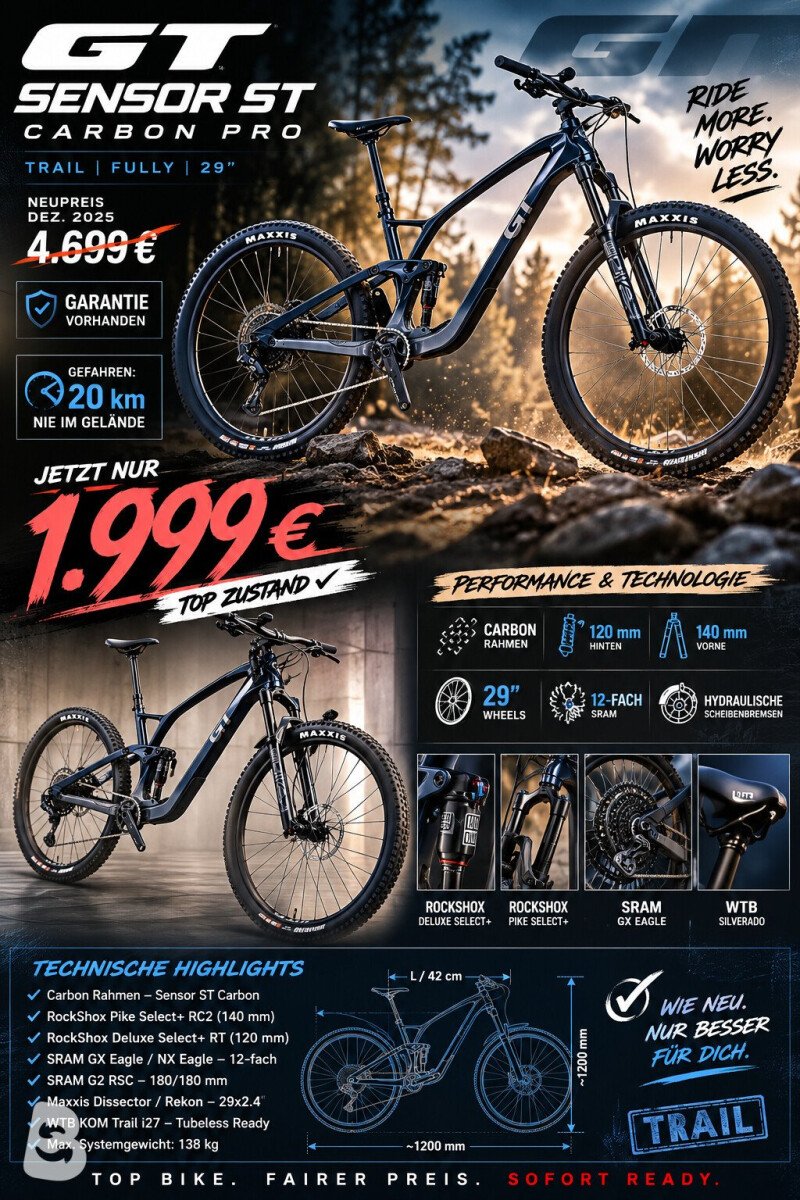 GT Sensor ST Carbon Pro 2023