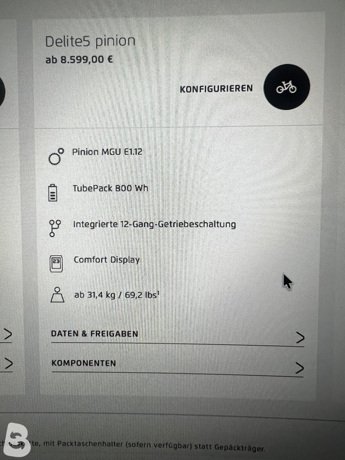 Riese & Müller Delite5 Pinion 2026