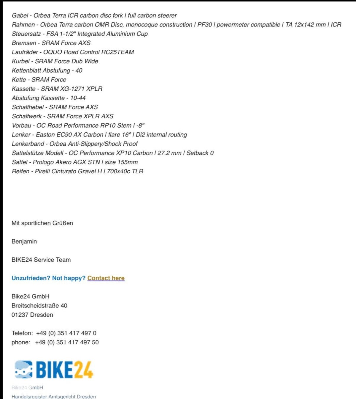 Orbea TERRA M21eTEAM 1X 2024