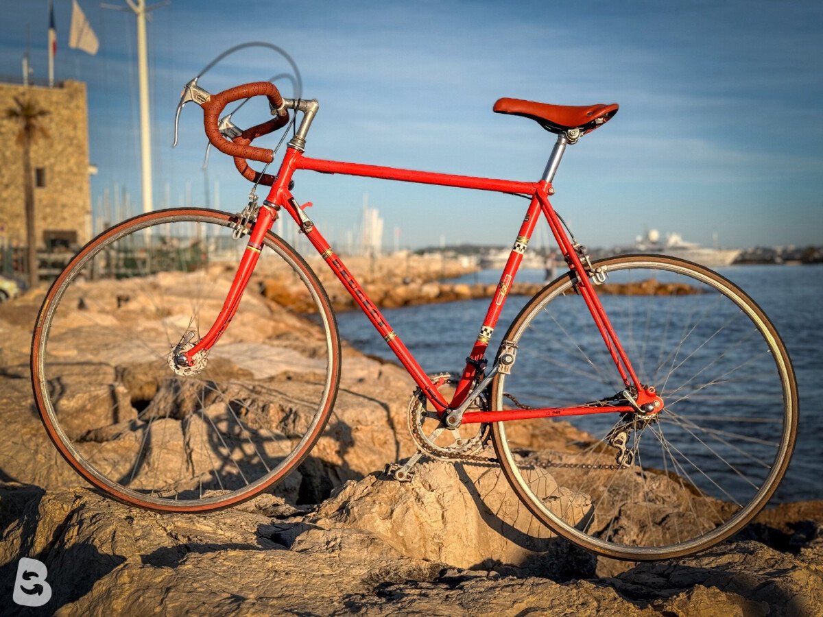 Peugeot PR10 — Vélo route vintage français — Cadre Allégé — Groupe Simplex — Taille L 1990